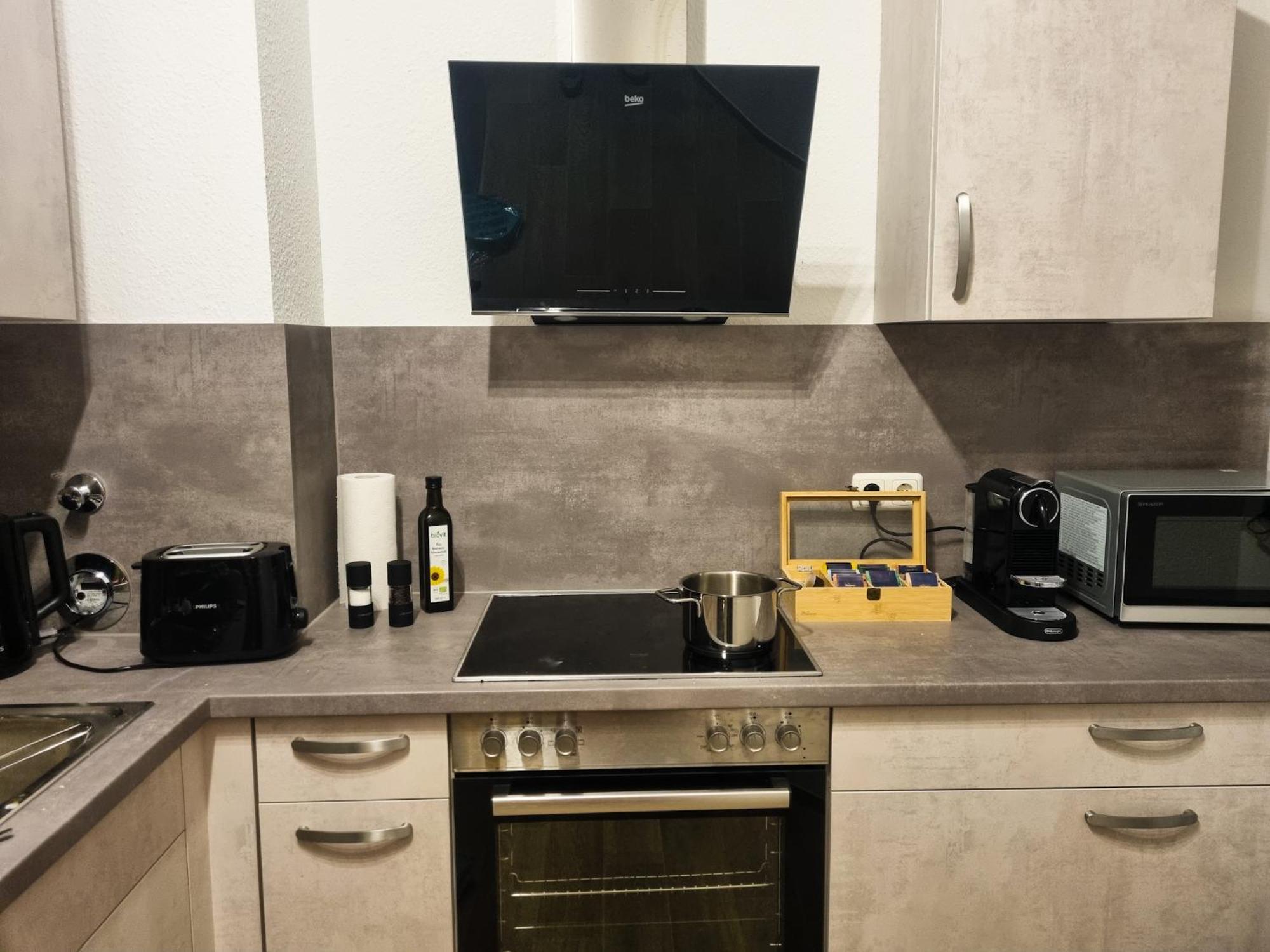 Maremar - Design Maisonette Altstadt - 4 Pers - 57Qm - Luxus Boxspringbett - Kueche - Arbeitsplatz - Privater Parkplatz Greiz Exteriör bild